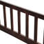 Lit simple au sol avec entrée centrale et garde-corps, structure en bois de pin pour enfants Montessori gris-129891711-129891713