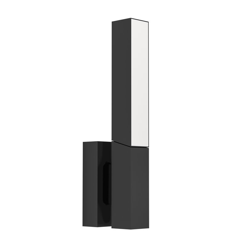 Cilegon Matte Black 31.5cm H Outdoor Armed Sconce
