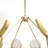 Vendome Marble & Brushed Gold Chandelier