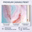 Agate Dream River I - Pink Geode, art mural encadré 3 pièces-129076626-129076627