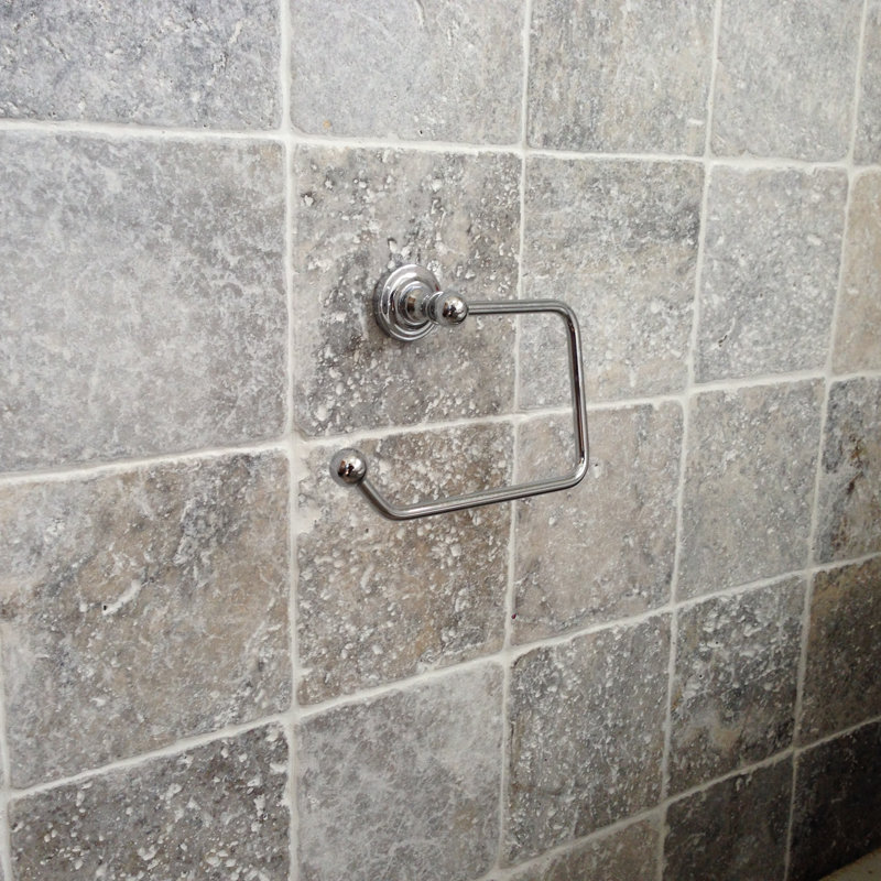 Hinged Wall-Mount Toilet Paper Holder, Polished Chrome