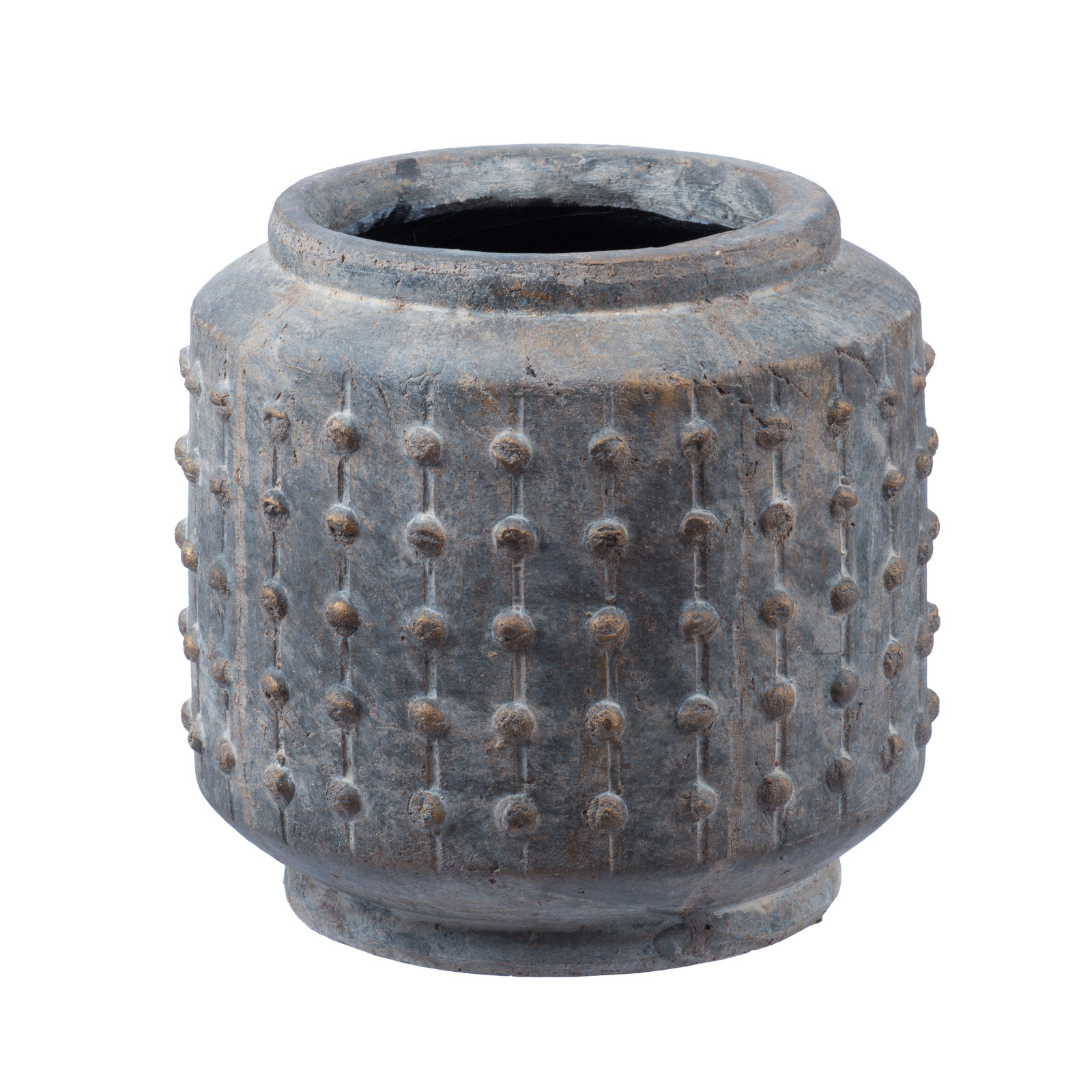 Handmade Ceramic Pot Planter, 8" H x 8" W x 8" D