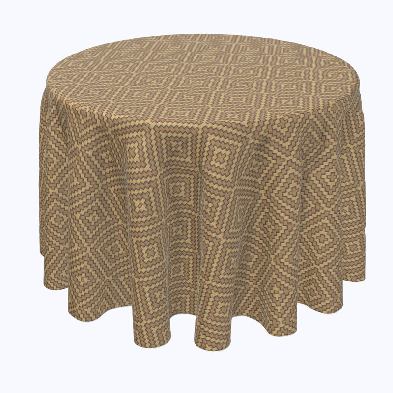 Walston Geometric Round Tablecloth, 90" x 90"