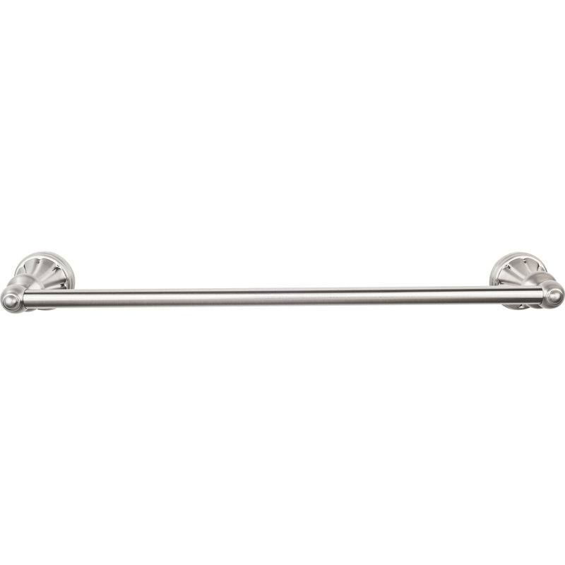 Hudson Bath Single 20 1/4" Wall Mounted  Towel Bar, Brushed Satin Nickel
