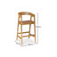Counter Stool with Solid Wood Frame-126674801