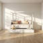Lit de jour à double couchette en bois de pin massif Kinsley l 41,3 po x P 77,6 po x H 66,1 po Kinsley