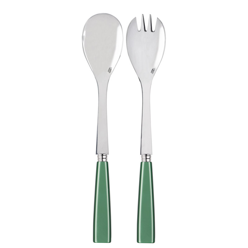 Icone Salad Servers, Garden Green
