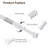 Adjustable Spring Tension Rod,1/2" Diameter,Steel Tube,6-Pack，White,20-35"-1555172769-1555172770