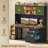 55.1" Farmhouse Desk Office Desk with Drawers Computer Desk With Storage Cabinet-876849499