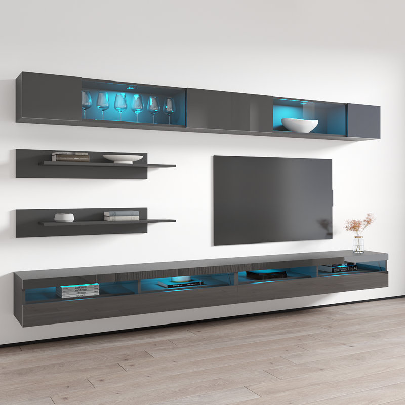 Meuble audio-vidéo Fly 126, Gris