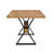 Shaun 63" Dining Table with X-Shaped Metal Legs-1982929468