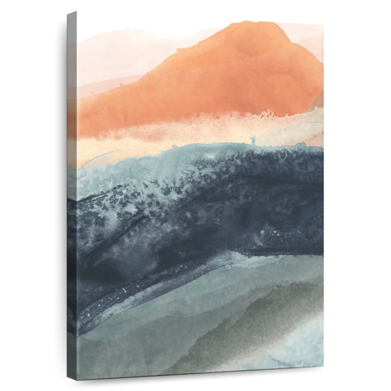 Avery Dark Soft Waves I, 12" H x 8" W