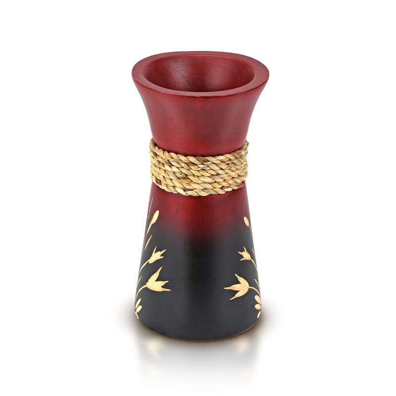 Handmade Wood Floor Vase