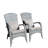 Grey Cushion Patio Chair - Outdoor Lounge Chair-107646621