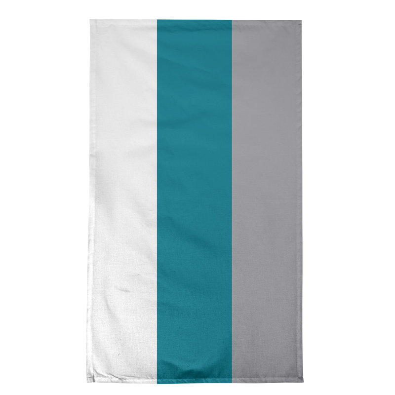 Torchon Football, Cotton Blend, White/Teal/Gray Basketball