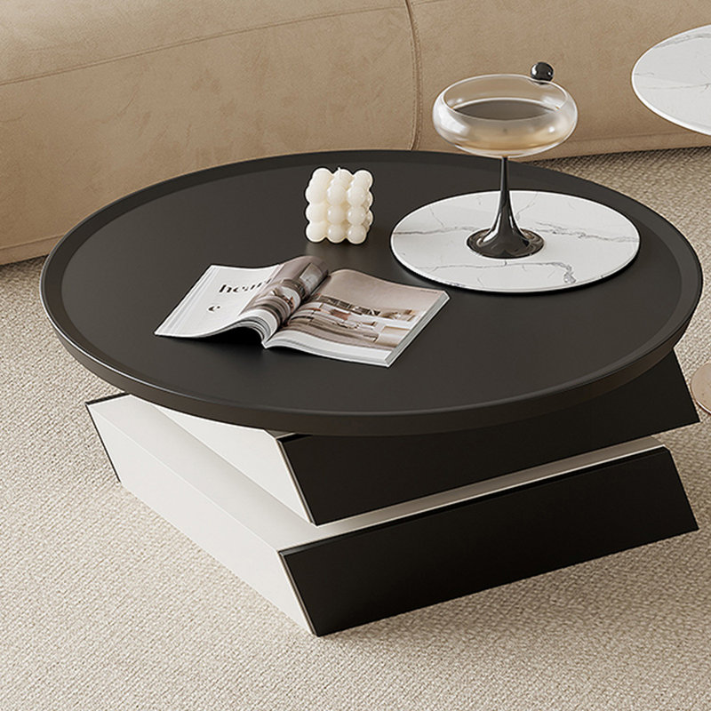 Creative design marble advanced round tea table