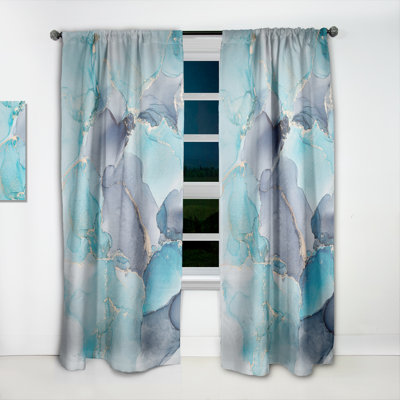 Panneau de rideau simple semi-diaphane avec passe-tringle Linen
