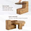 Ensemble de tables basses gigognes 2 pièces pour maison et appartement-786766033-786766038