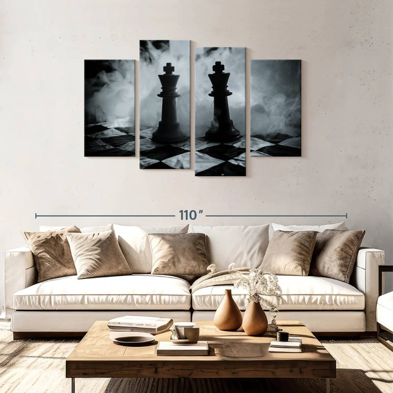 Senne Chess Battle Of Kings, 48" H x 75" W