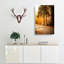 Sunlight Through The Forest - Wrapped Canvas-55318032