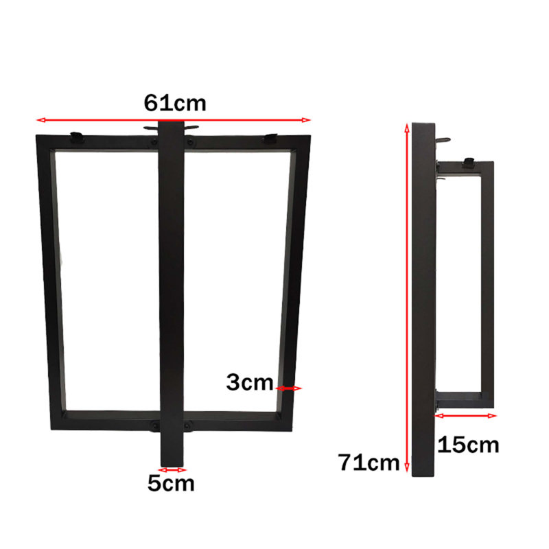 Heavy-Duty Metal T-Shape Table Legs For Durable And Stylish Industrial Furniture, Perfect For Dining, Office, And More