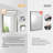 Lohoski Decorative Bathroom Vanity Mirror for Wall - Beveled Design-690816649-690816653