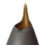 Frosted Vase w/Amber Casing-71272871-71272870