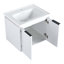 Ensemble de meuble-lavabo double 59,62 po avec plateau en céramique Eaffaldano