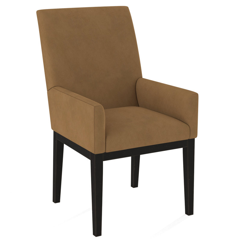 Upholstered Arm Chair, Salvador Butter, Nutmeg