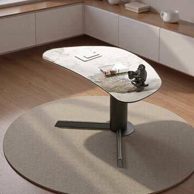 Bureau de table en pierre frittée de qualité supérieure