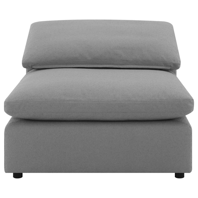 Fauteuil rembourré Raleigh Boucle, Boucle gris
