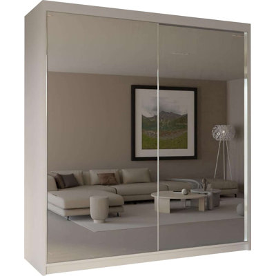 Chabier 2 Door Manufactured Wood Wardrobe