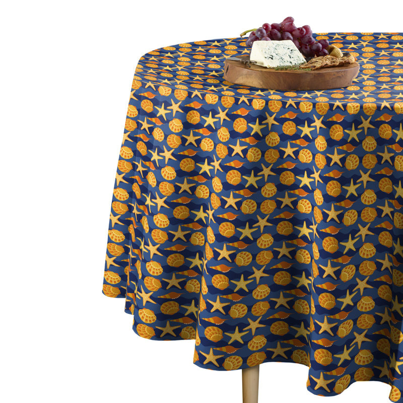 Gordonville Geometric Round Tablecloth, 70" x 70"
