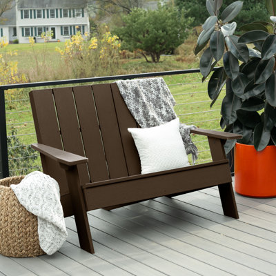 Causeuse double en plastique recyclé Byrnes