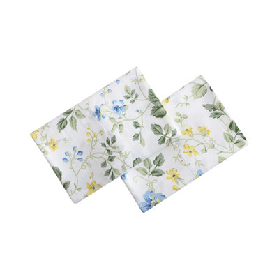 Ensemble de taies d'oreiller en satin de coton Laura Ashley