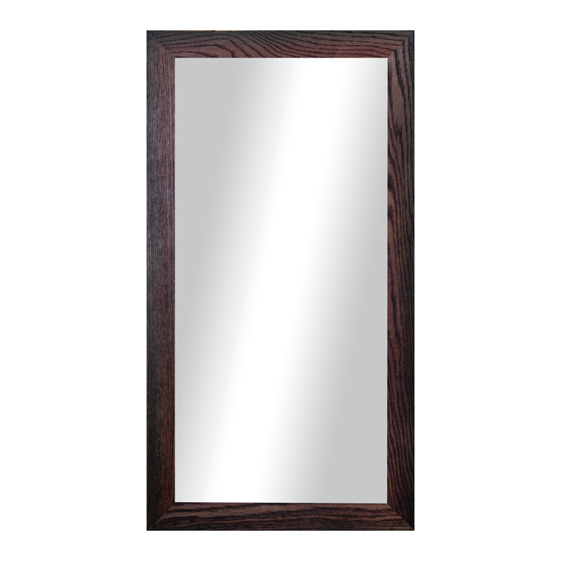 Miroir en bois franc Ebark Designs Ebark - chêne rouge 2 po, Cerise noir, 23 po x 30 po
