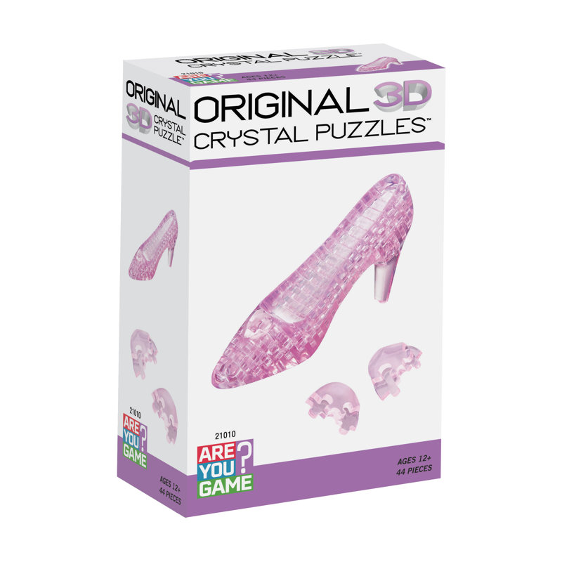 Pantoufle en cristal 3D