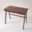 Bureau d'ordinateur 100% bois d'hévéa massif, bureau d'écriture rétro avec tiroir, pieds robustes en A, 39,37 po x 21,65 po, 0,7 po