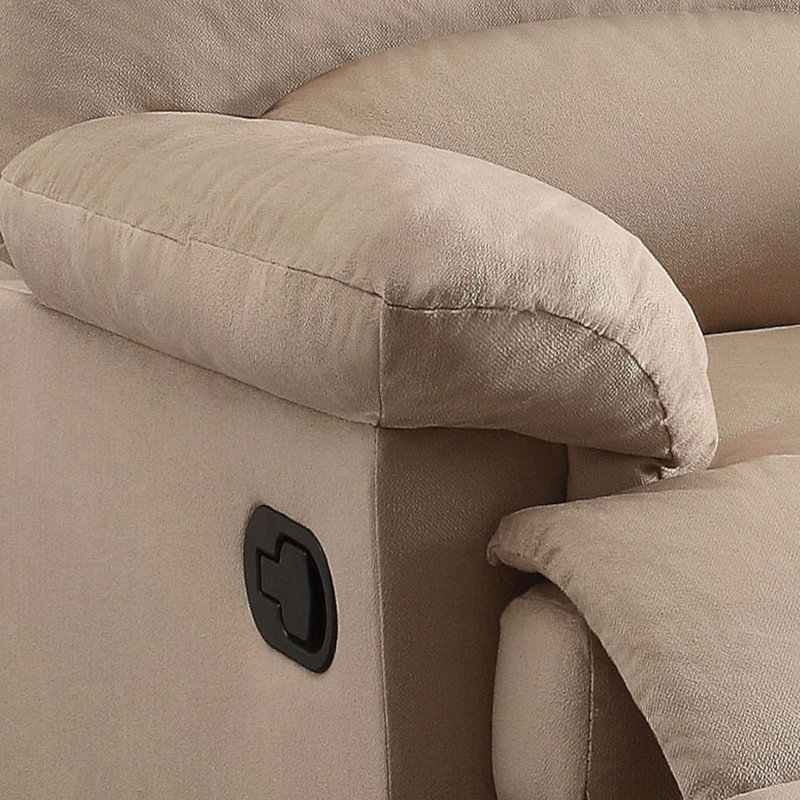Fauteuil inclinable souple, fauteuil inclinable en tissu tissé beige, Tissu beige
