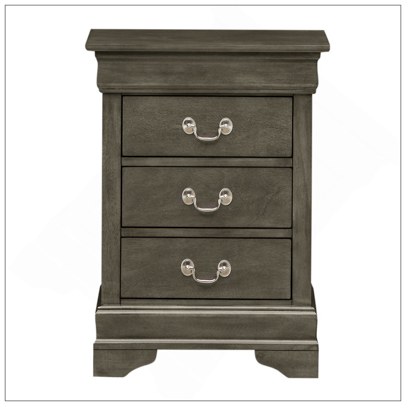 Table de chevet intemporelle avec tiroirs spacieux et fabrication durable pour un rangement élégant dans la chambre à coucher