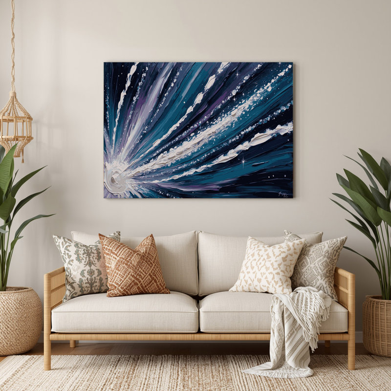 Art mural en métal Sci Fi Comet