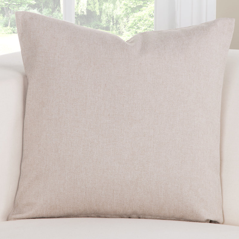 Throw Pillow, 26" H x 26" W x 6" D, Tan