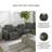 Melynn Leather Power Reclining Curved Sectional Symmetrical