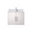 Meuble-lavabo de salle de bain 24 po X P 22 po D, dessus en marbre de Carrare et ensemble de robinet-2029047430-2029047431