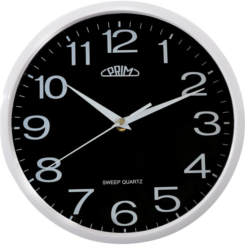 Lyric Wall Clock, White/Black