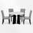 White Table with Gray Chairs selected