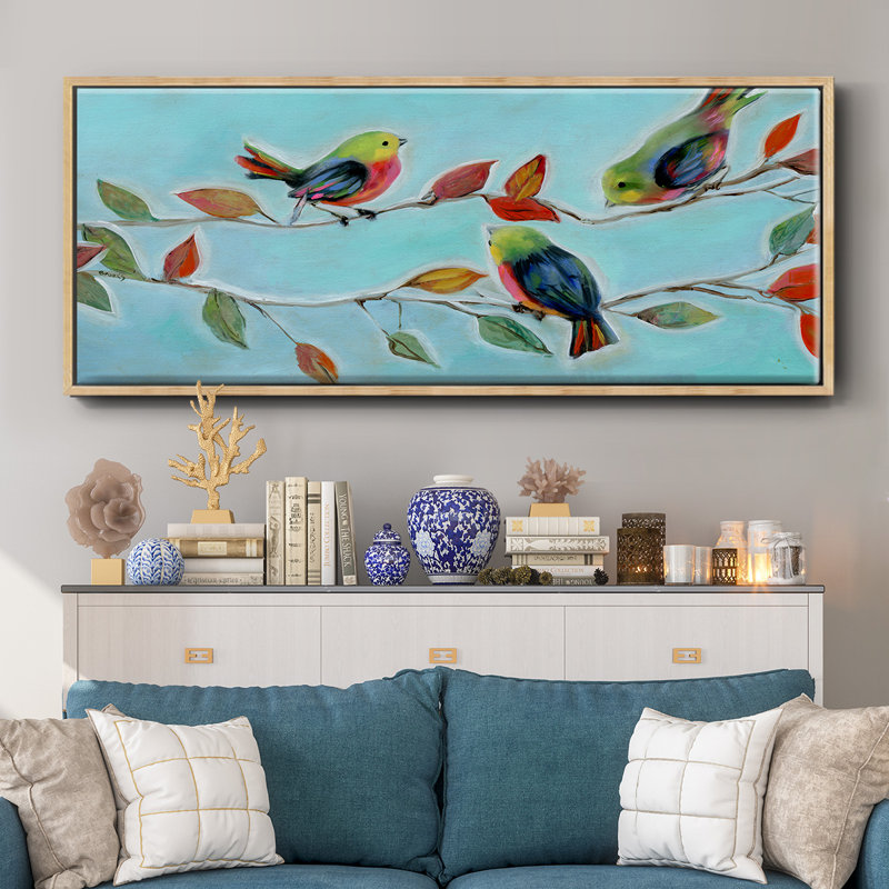 Bitty Birds II - toile encadrée