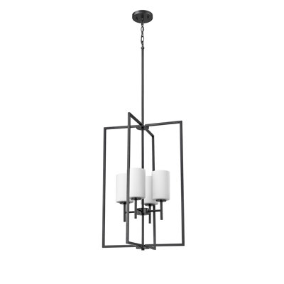 Luminaire suspendu rectangulaire à 4 lumières Sumika