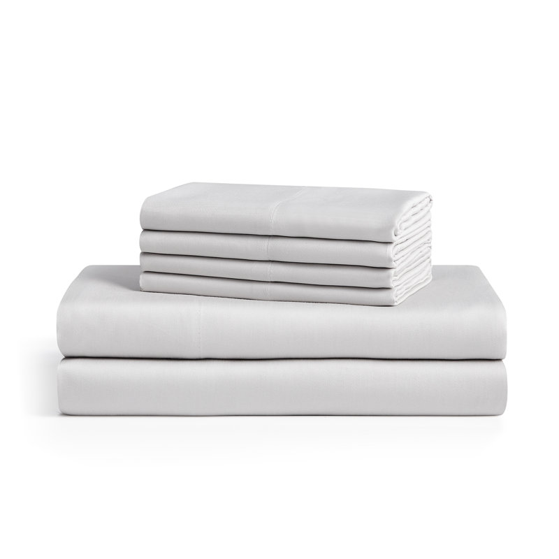 Oyster Full Cotton Blend 6-Piece Bed Sheet Set