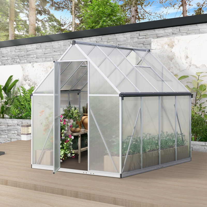 6X8 FT Polycarbonate Greenhouse